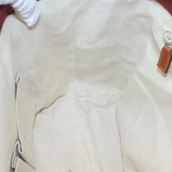 GUCCI GG Canvas Tote Bag Nylon Pink Silver 282439 Auth ti3238 - Picture 9 of 16